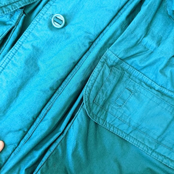 ๐ฅ Amazing VTG Retro Ivy Oxford Green Winter Jacket Coat with Plaid Lining๐ฅ - Picture 6 of 16